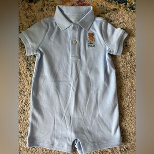 Ralph Lauren Blue Polo Shirt Classic Style